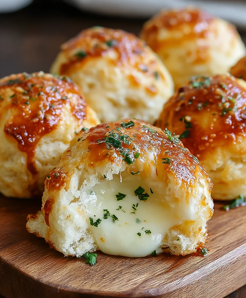 Gooey Mozzarella Biscuit Bombs - Irresistible Cheesy Bites