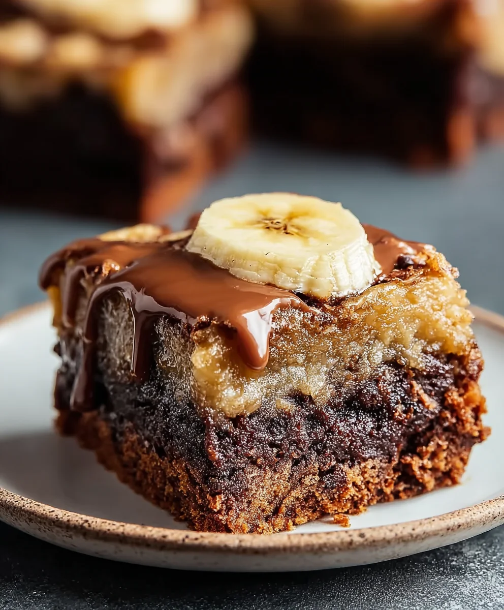 Homemade Banana Bread Brownies-Best Recipe
