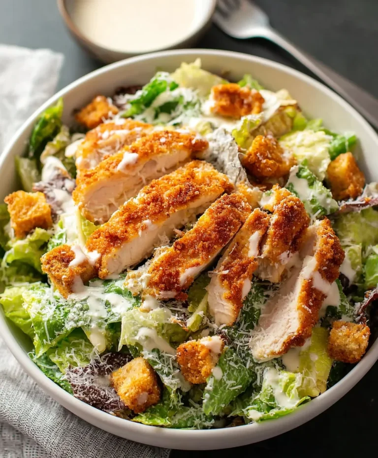 Extra Crispy Chicken Caesar Salad Recipe-Best Flavor