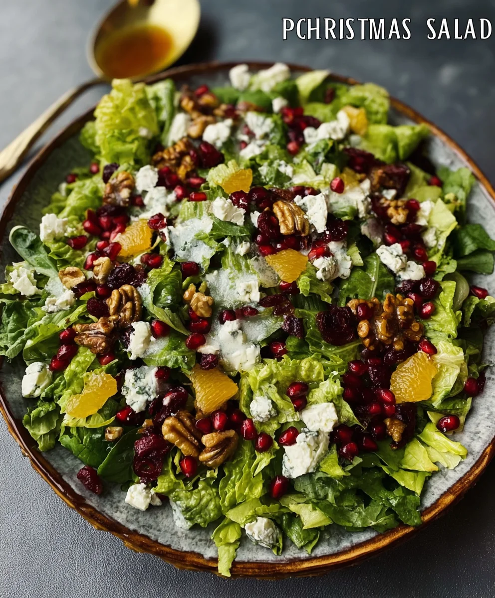 Festive Christmas Salad- Easy Holiday Recipe