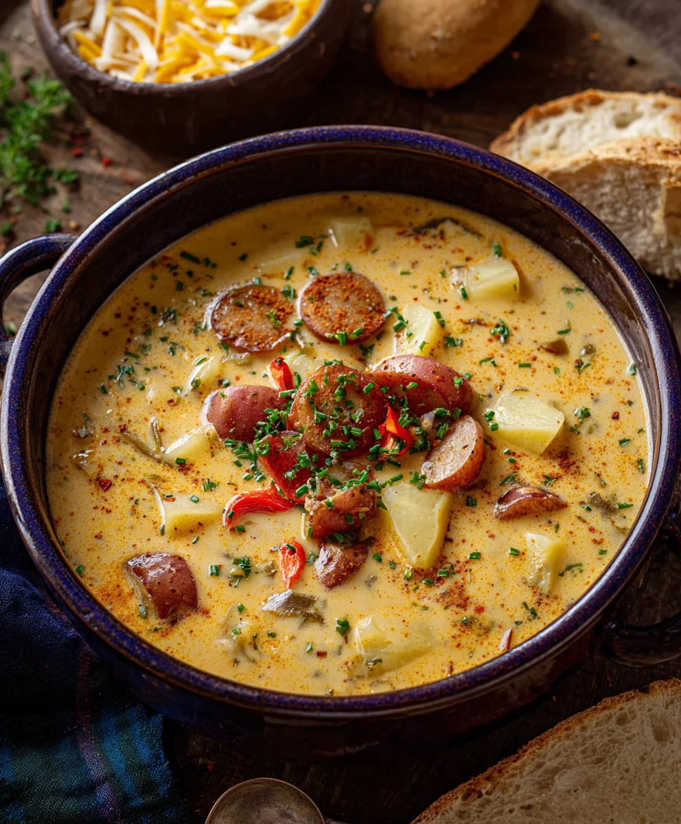Creamy Cajun Potato Soup Recipe-Bold Flavor