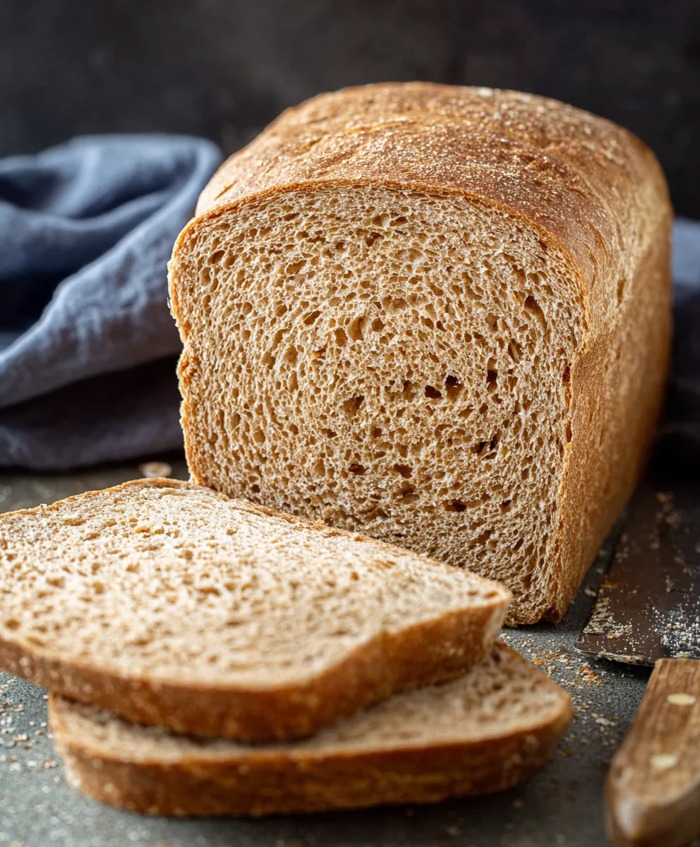Easy Whole Wheat Bread-Homemade Healthy Loaf