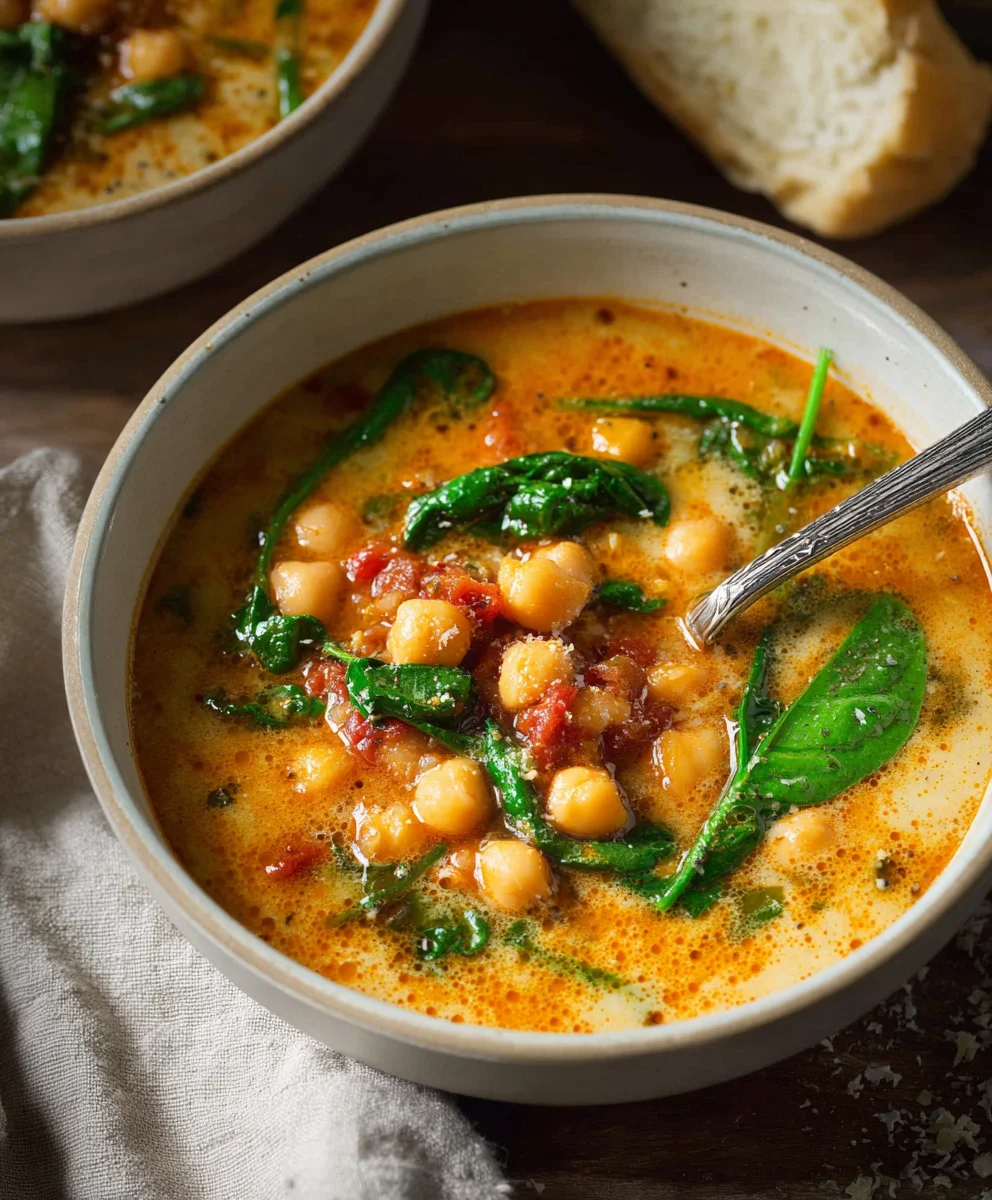 Tuscan Garbanzo Bean Soup - Hearty & Flavorful Recipe