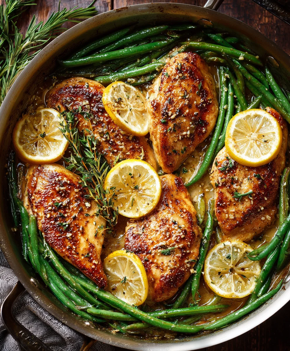 Lemon Garlic Butter Chicken Skillet-Easy Weeknight Meal