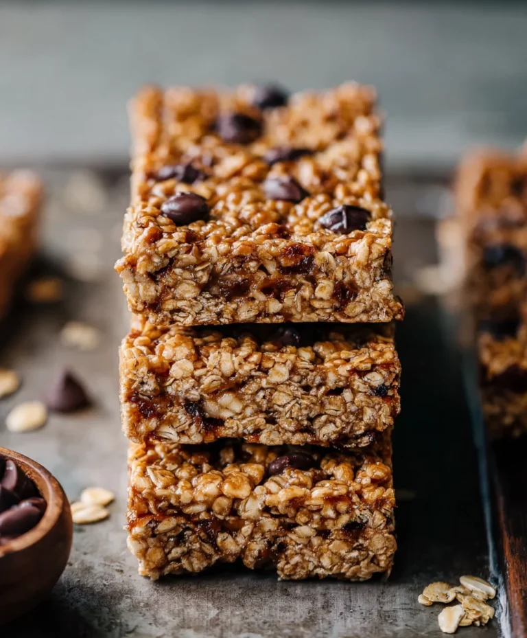Soft-Baked Peanut Butter Granola Bars – Easy Recipe