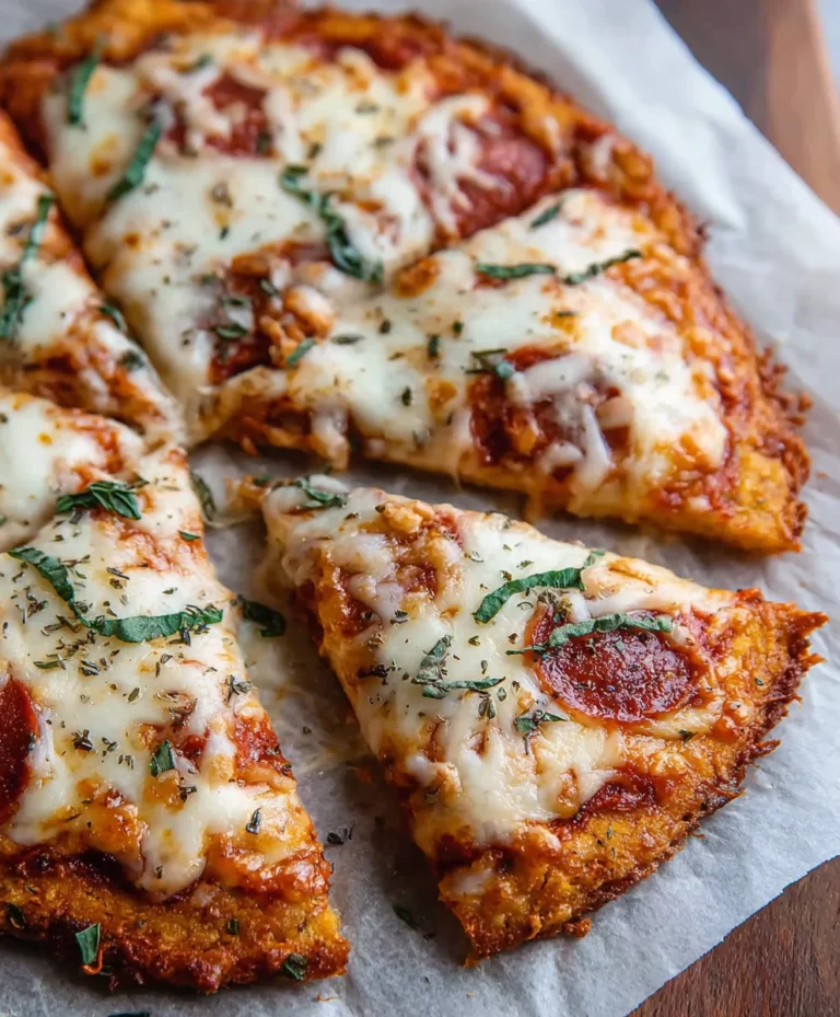 Keto Chicken Crust Pizza Recipe- Low Carb Meal