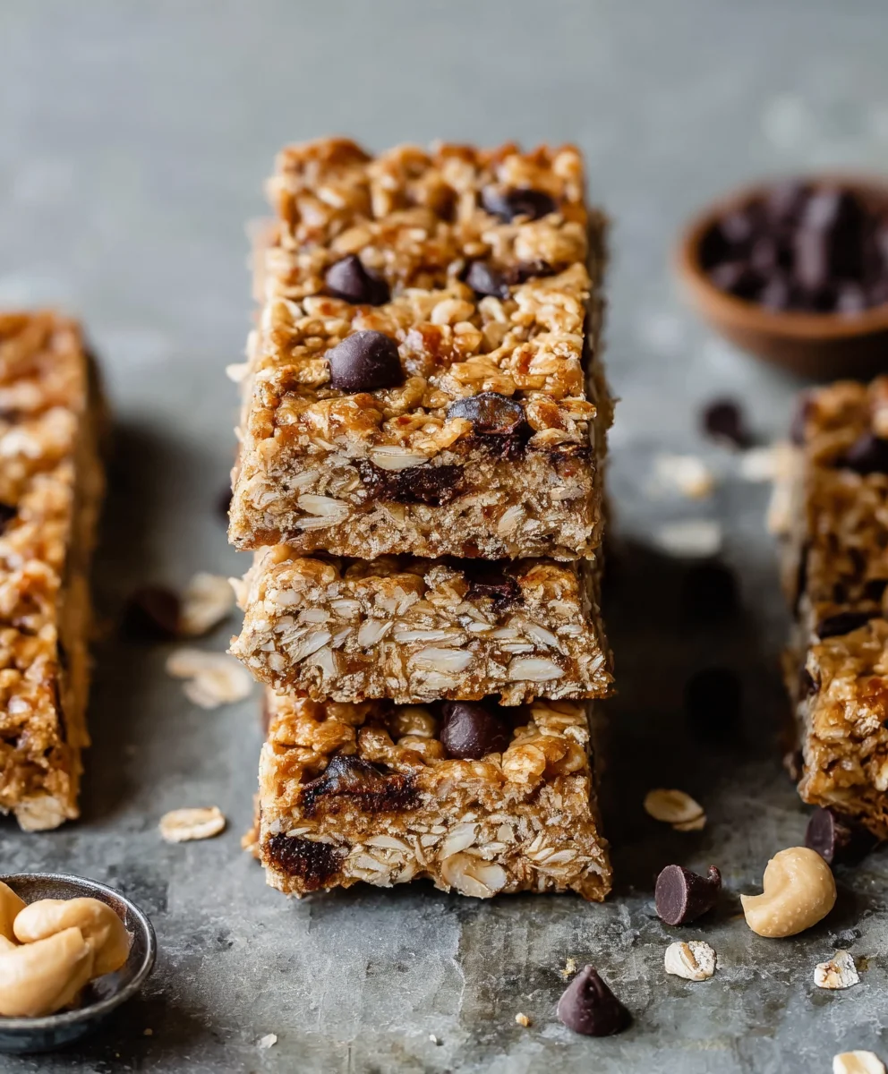Soft-Baked Peanut Butter Granola Bars - Easy Recipe