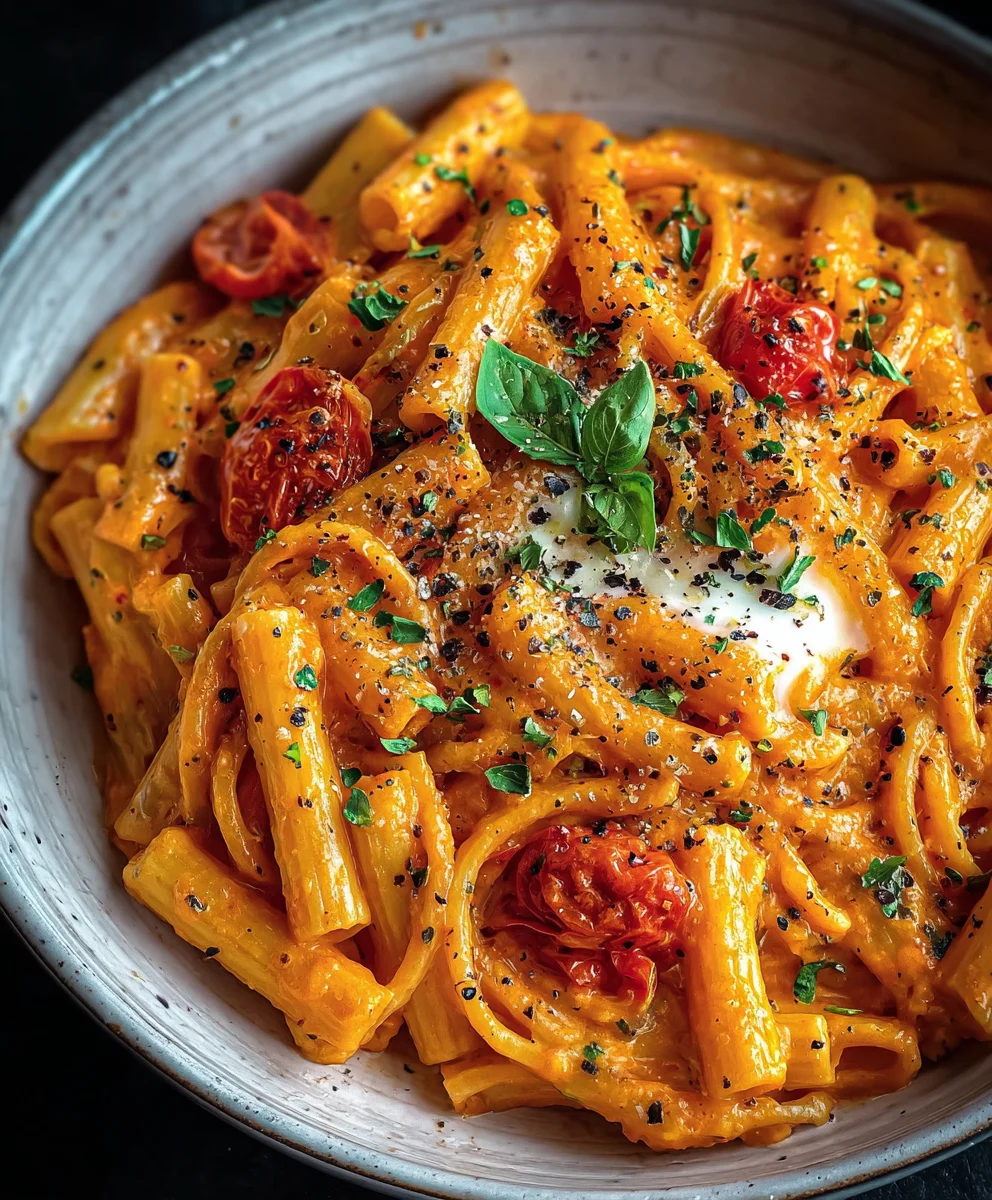 Creamy Tomato Garlic Pasta Recipe-Easy & Delicious