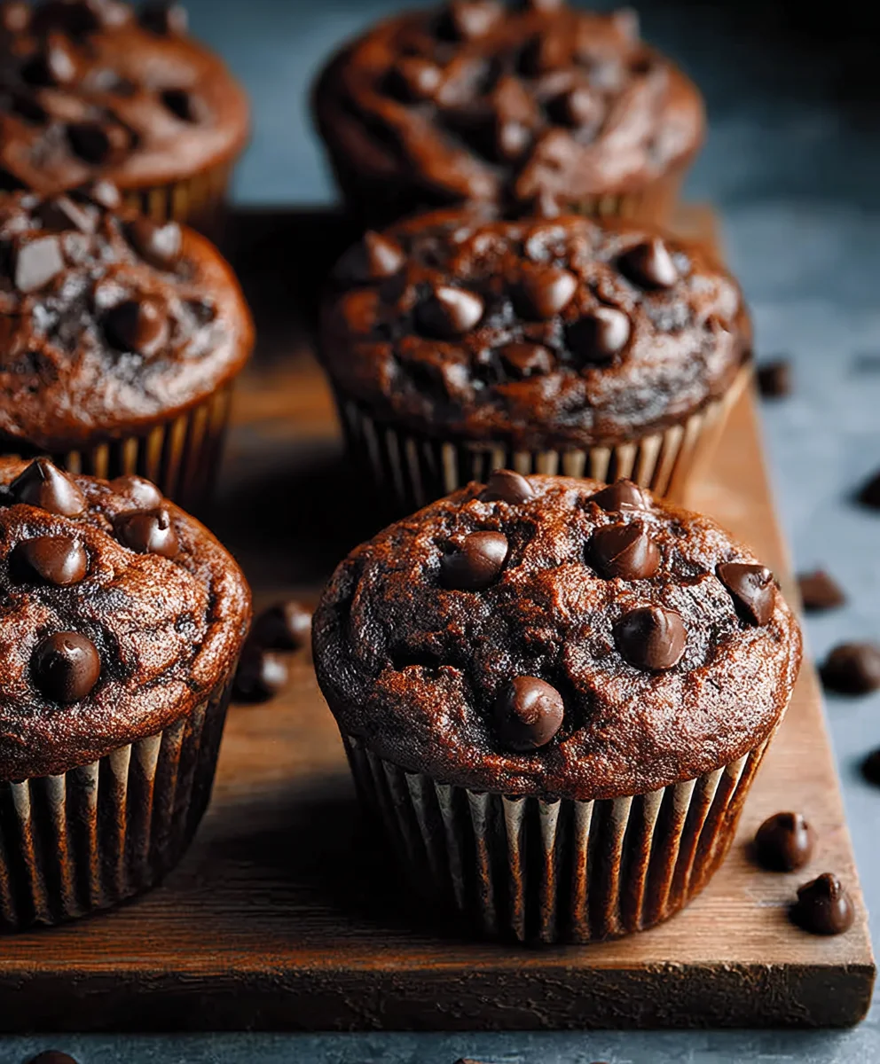 Double Chocolate Muffins - Rich & Easy Recipe