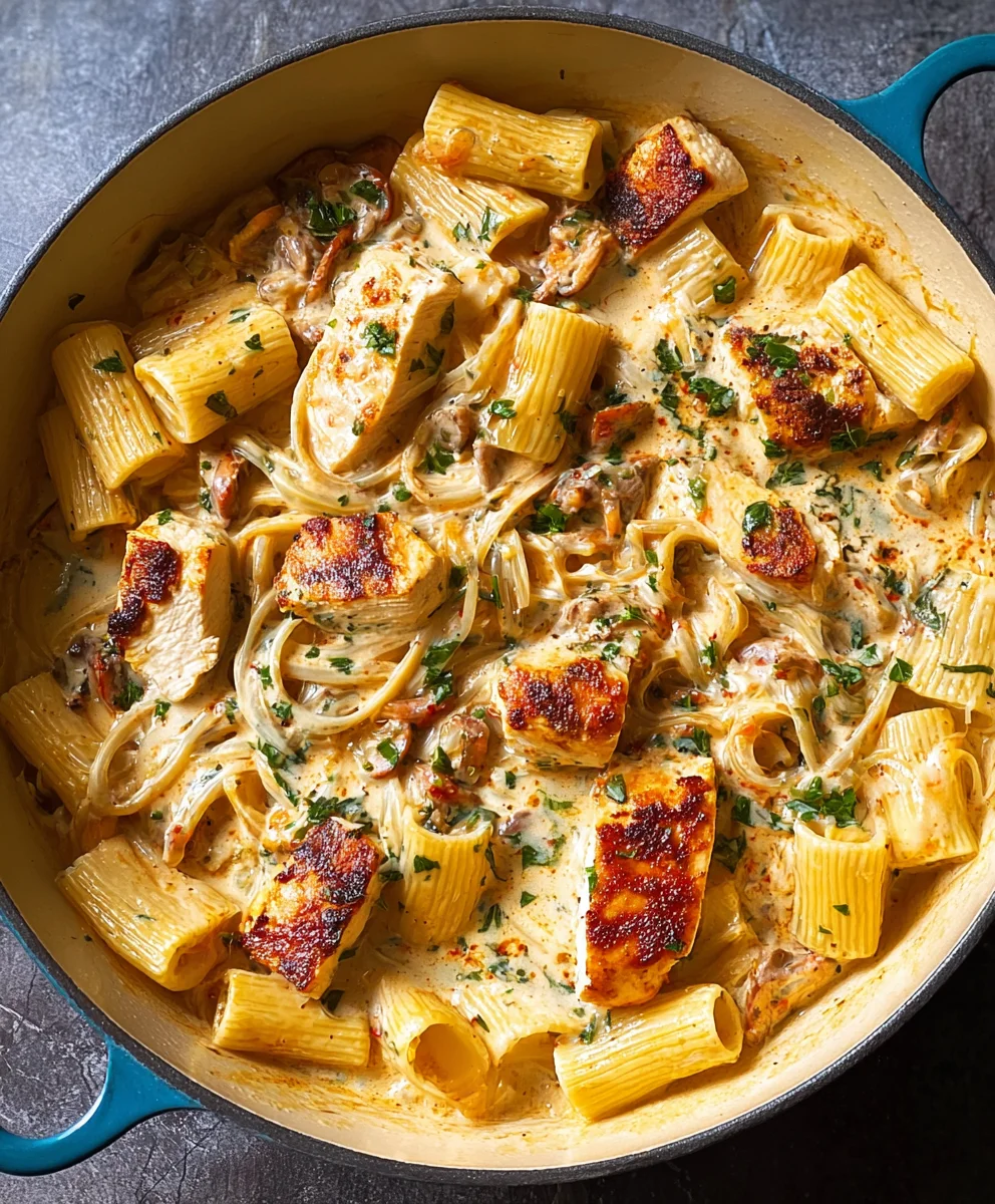 Easy Creamy Tuscan Chicken Pasta Recipe