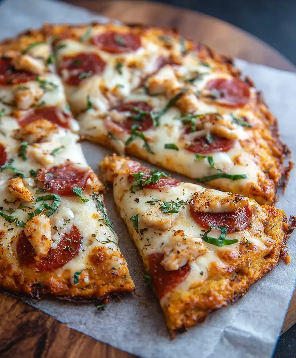 Keto Chicken Crust Pizza Recipe- Low Carb Meal