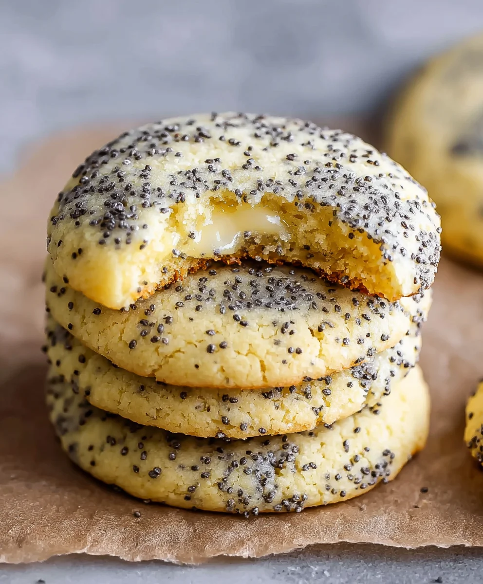 Lemon Poppy Seed Cookies - Easy Crum extractble Recipe