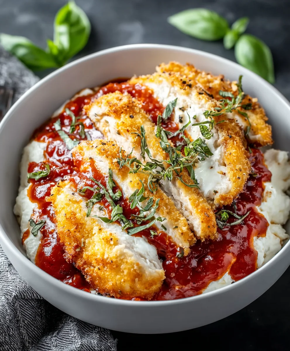 Chicken Parm Cottage Cheese Bowl Recipe