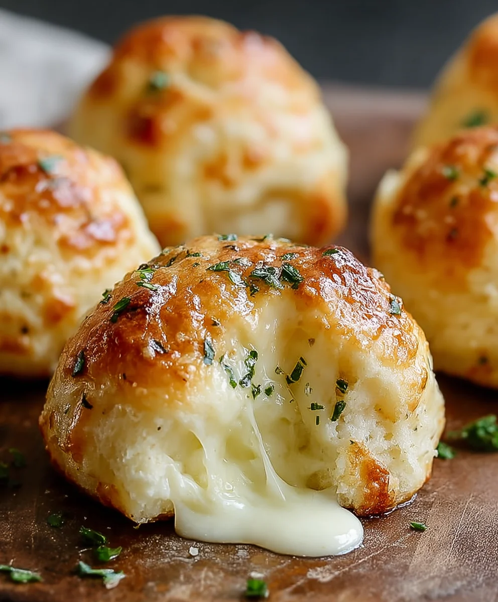 Gooey Mozzarella Biscuit Bombs - Irresistible Cheesy Bites