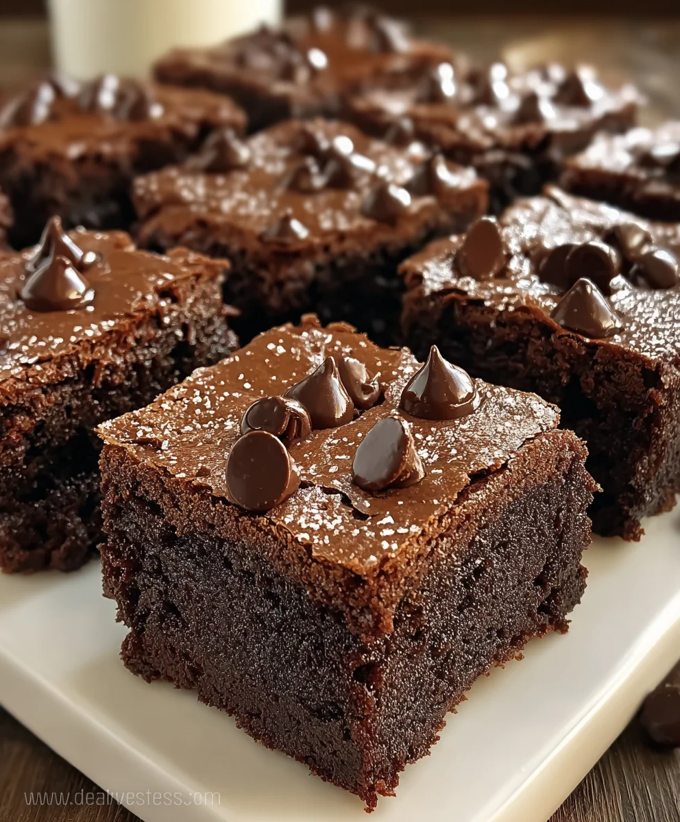 Decadent Chocolate Brownie Squares-Easy Homemade Treat