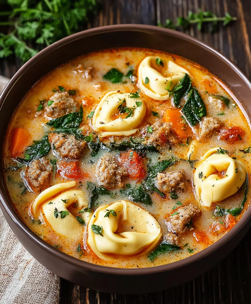 Hearty Beef Tortellini Soup - Quick & Easy Recipe