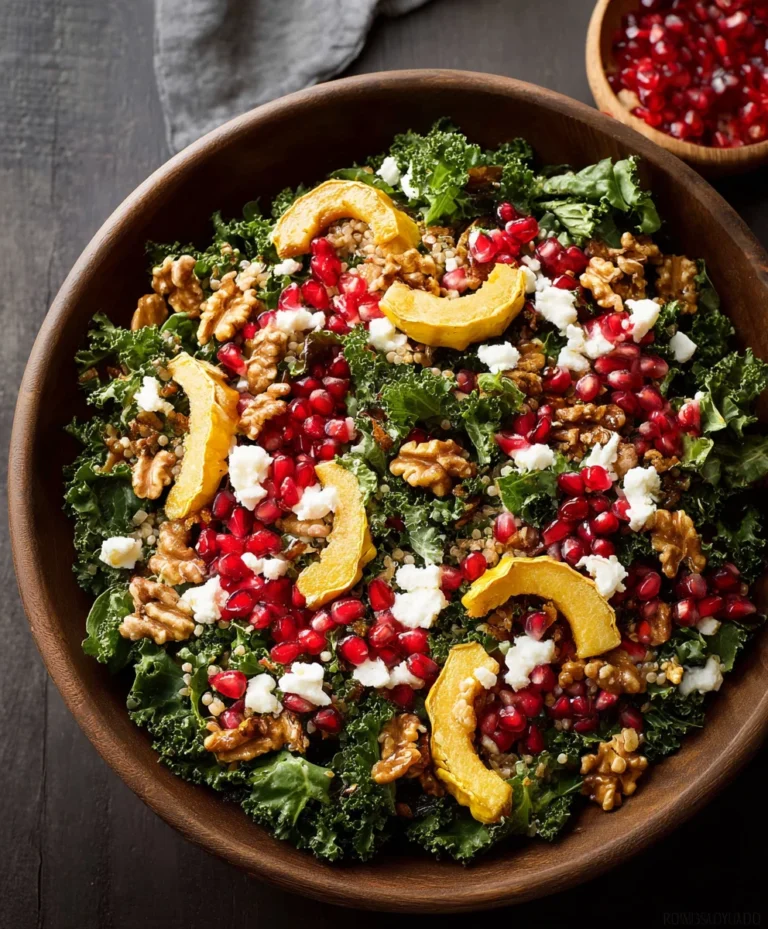 Autumn Harvest Salad with Pomegranates- Flavorful Fall Delight