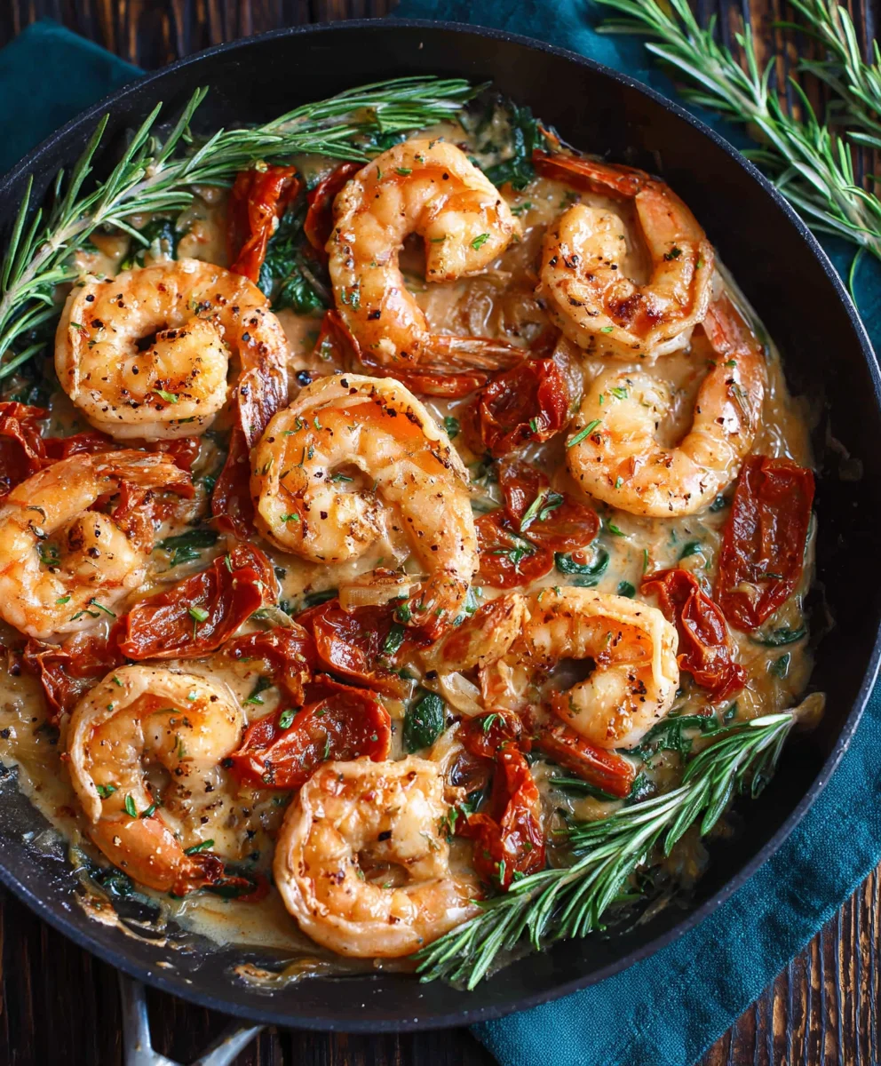 One-Pan Tuscan Shrimp Dinner Quick Delicious Meal