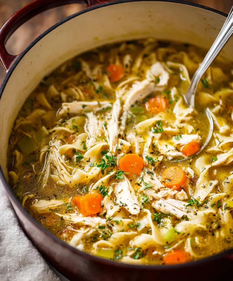 Classic Chicken Noodle Soup Recipe-Comfort in a Bowl