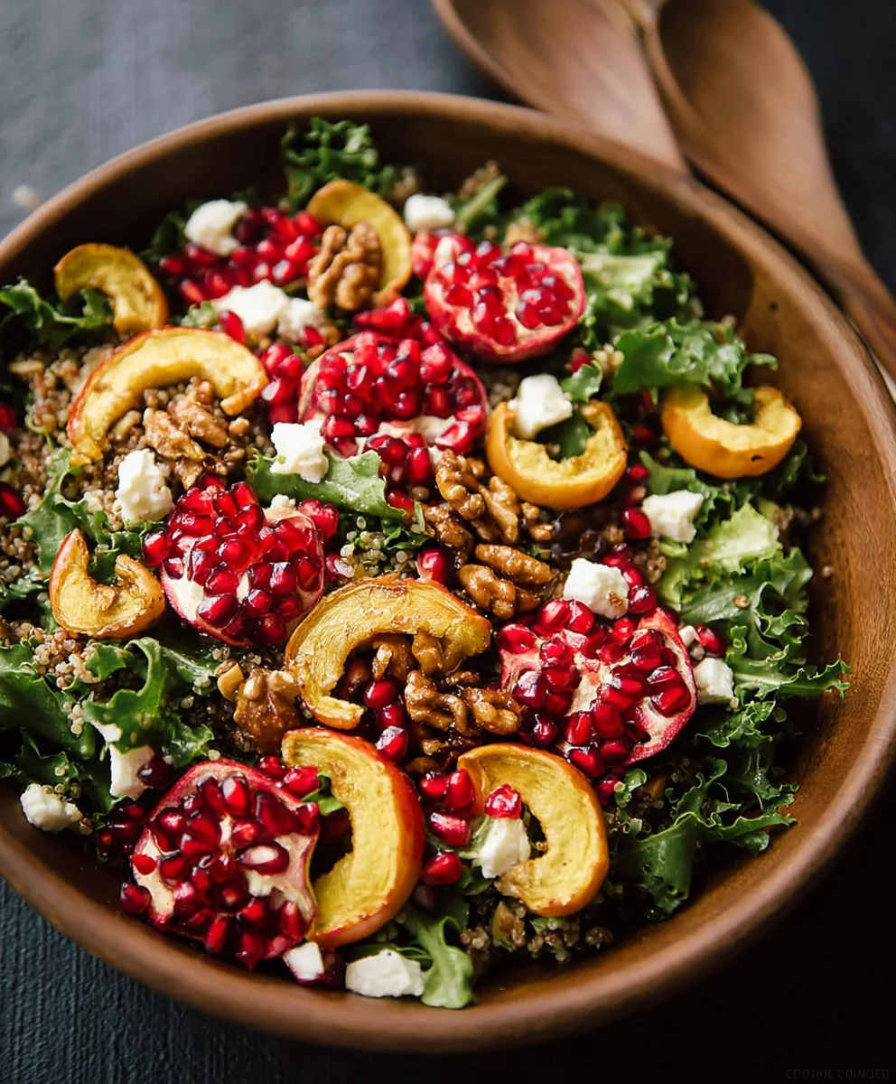 Autumn Harvest Salad with Pomegranates- Flavorful Fall Delight