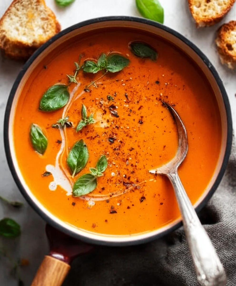 Cozy Creamy Tomato Soup - Easy Canned Tomato Recipe