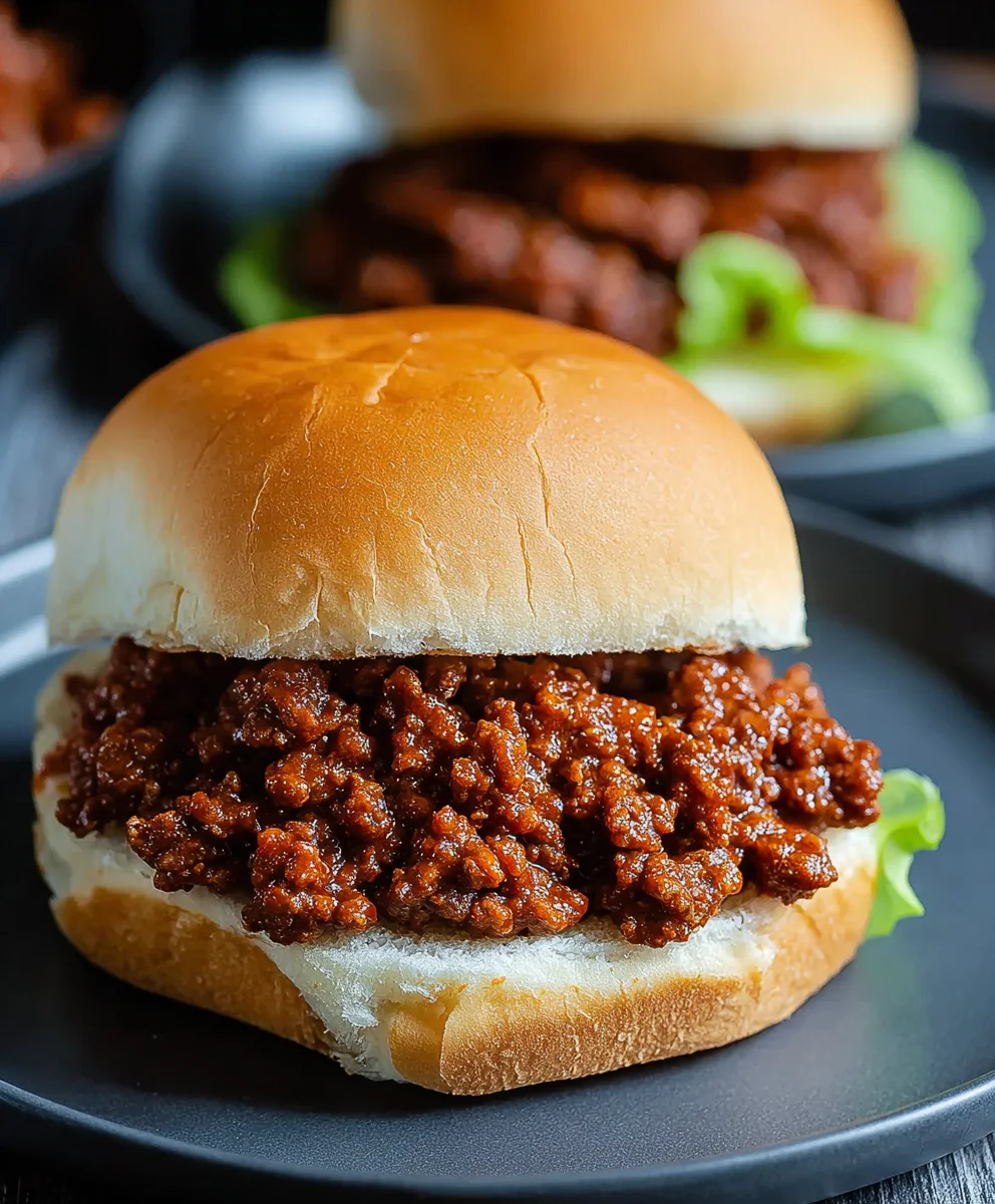 Easy Homemade Beef Sloppy Joes-Quick & Delicious