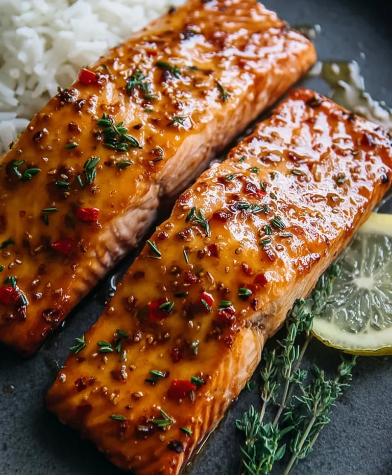 Hot Honey Glazed Salmon- Easy Delicious Recipe