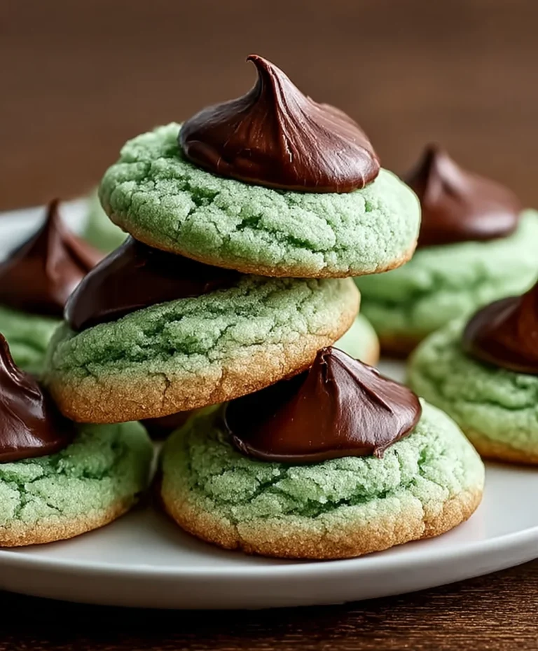 Mint Kiss Cookies-Sweet Refreshing Treat