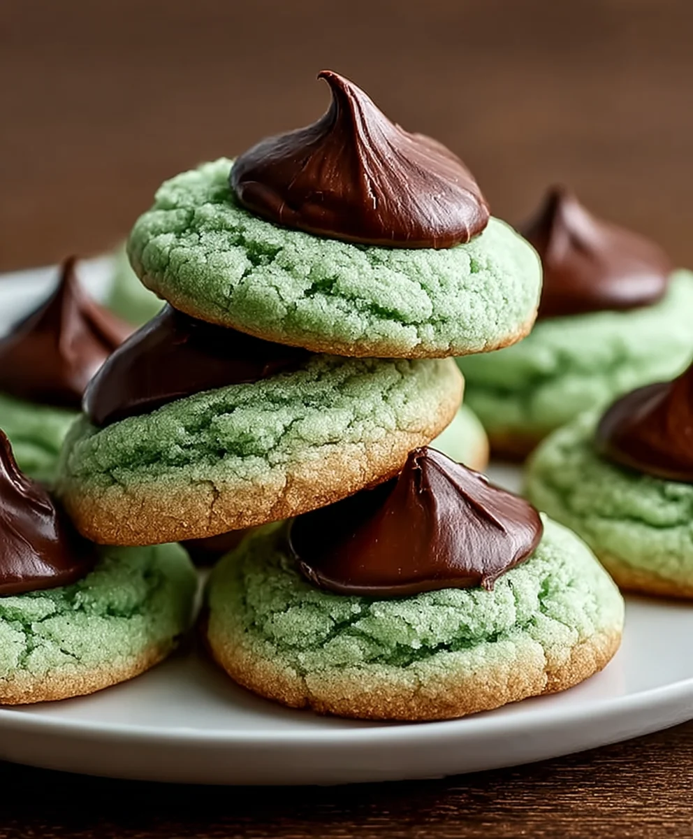 Mint Kiss Cookies-Sweet Refreshing Treat