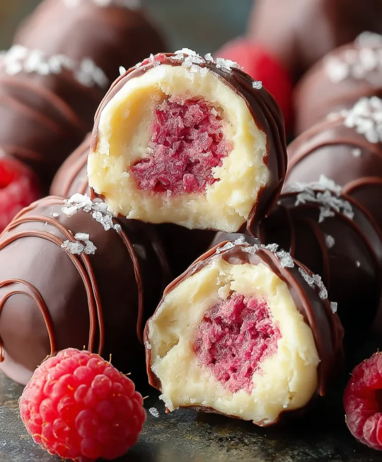 Easy Raspberry Cheesecake Truffles-No Bake Treat