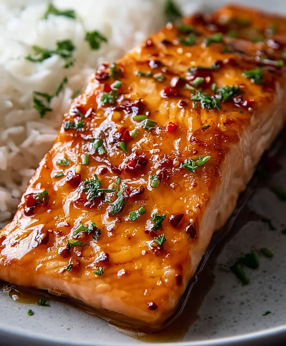 Hot Honey Glazed Salmon- Easy Delicious Recipe