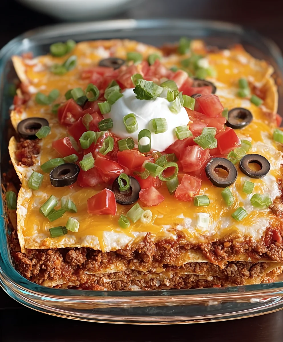 Easy Layered Taco Bake - Flavorful Beef Dinner