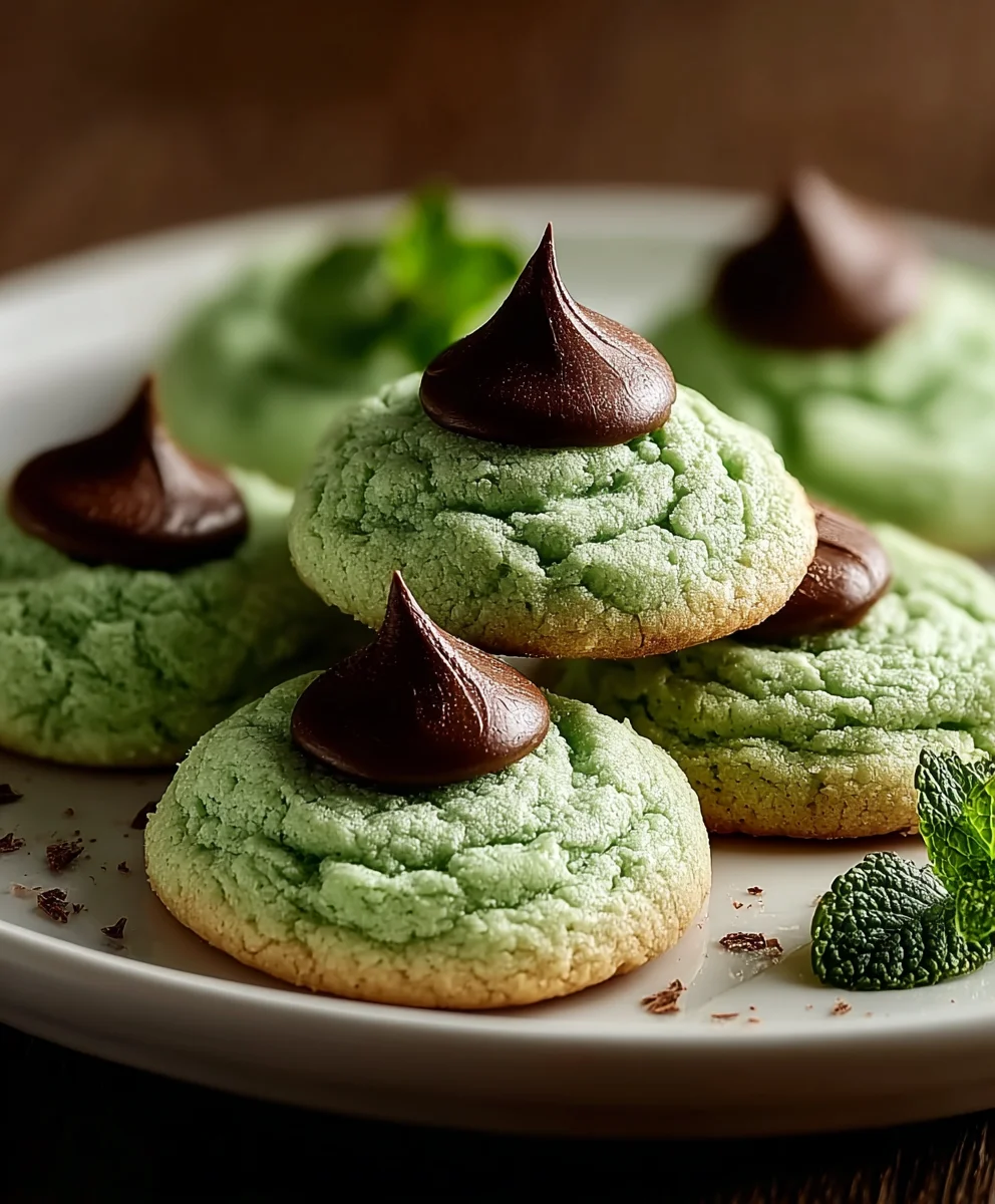 Mint Kiss Cookies-Sweet Refreshing Treat
