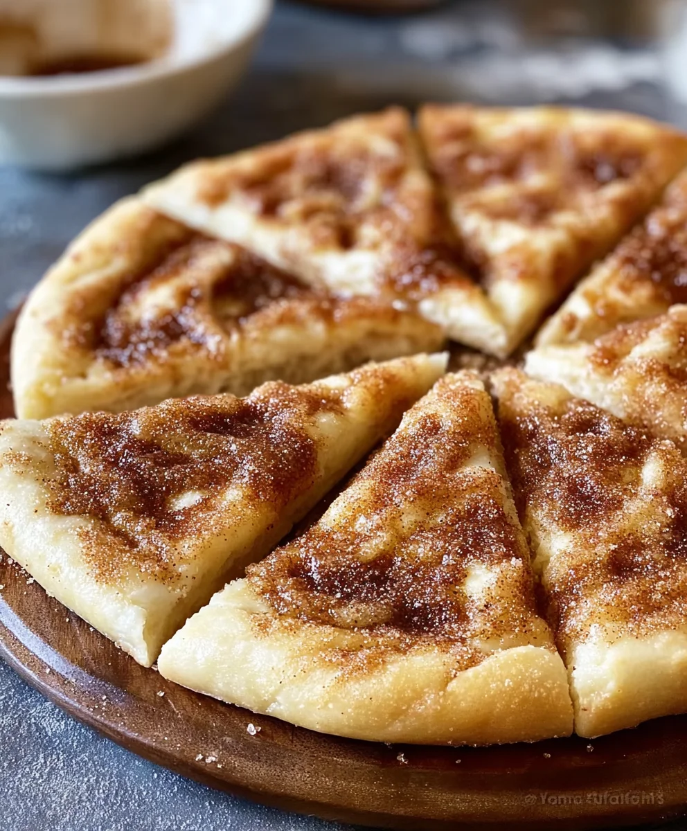 Easy Cinnamon Sugar Pizza Recipe - Sweet Dessert Delight