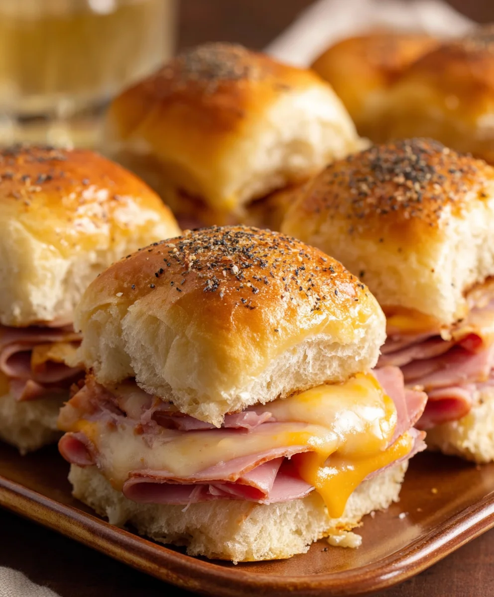 Baked Beef Beef Ham and Cheese Sliders - Easy Meal