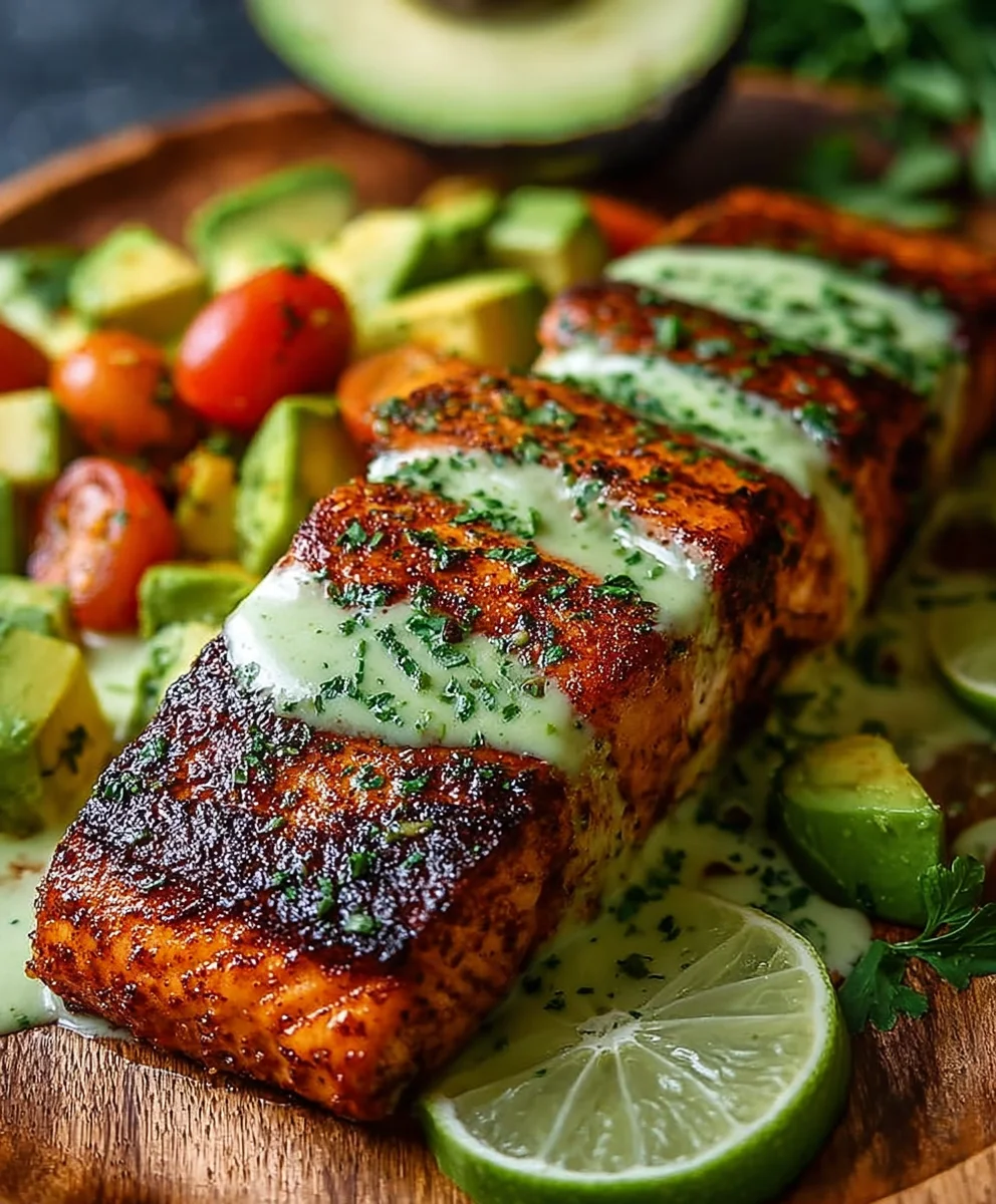 Cajun Salmon Avocado Lime Recipe - Healthy & Flavorful