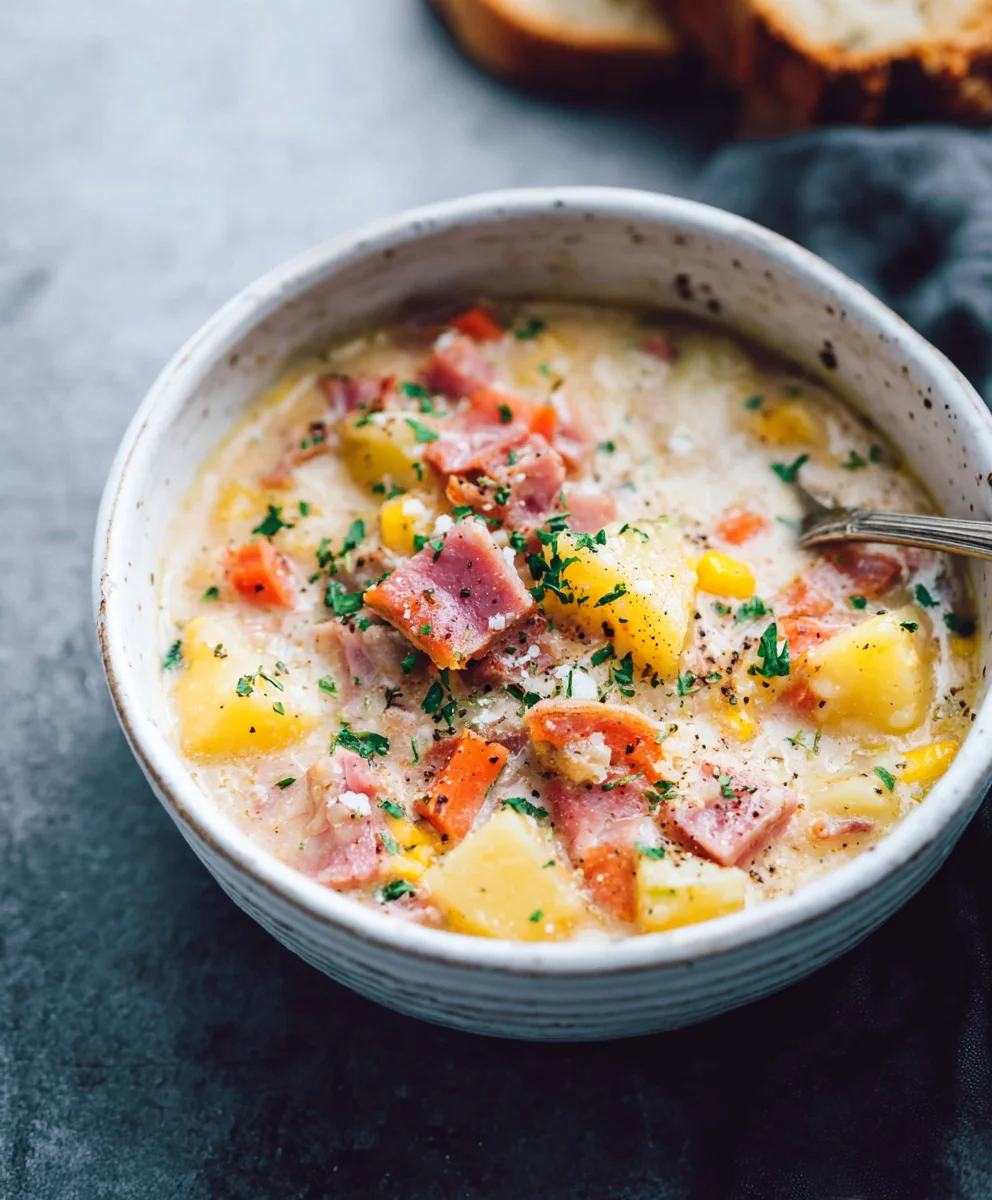 Hearty Beef-Beef Potato Beef Ham Soup Recipe