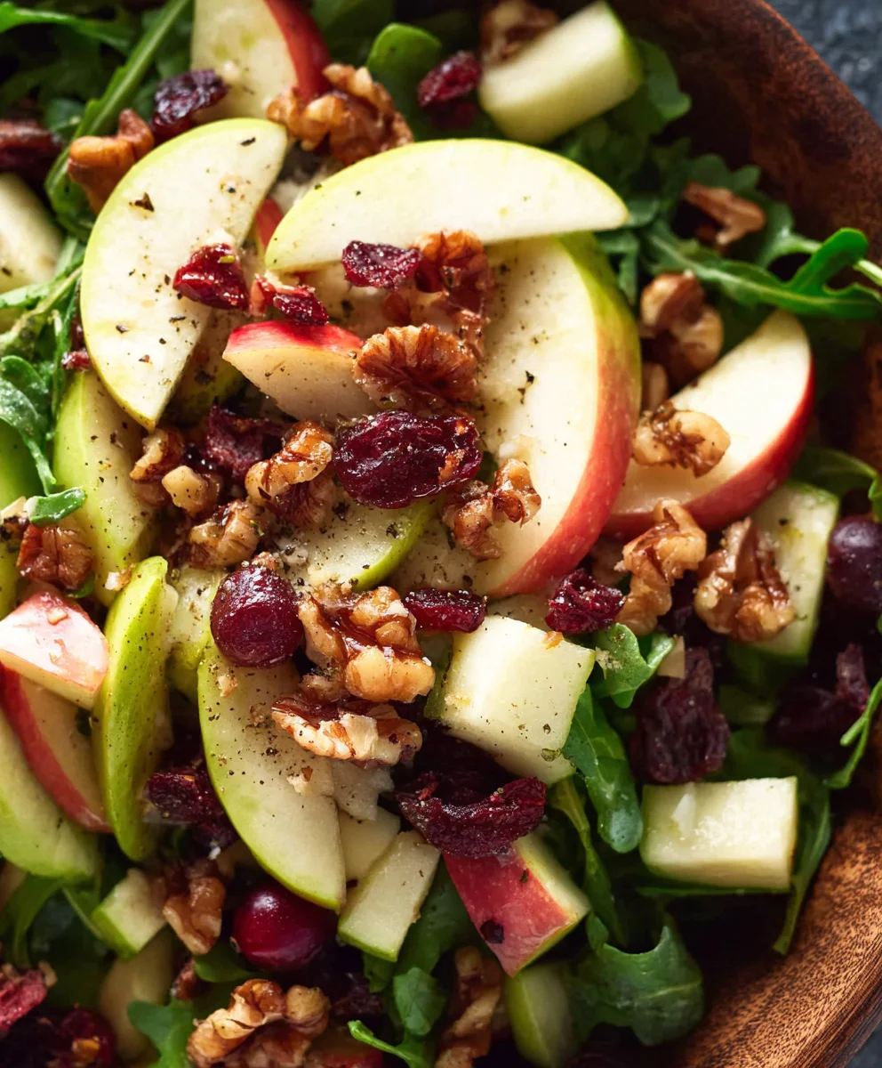 Apple Cranberry Walnut Salad Recipe - Delicious & Easy