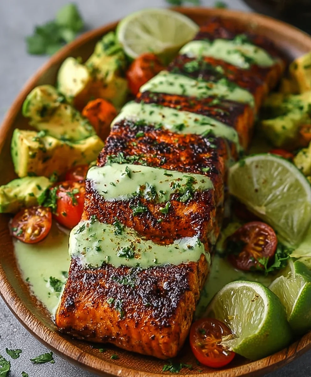 Cajun Salmon Avocado Lime Recipe - Healthy & Flavorful