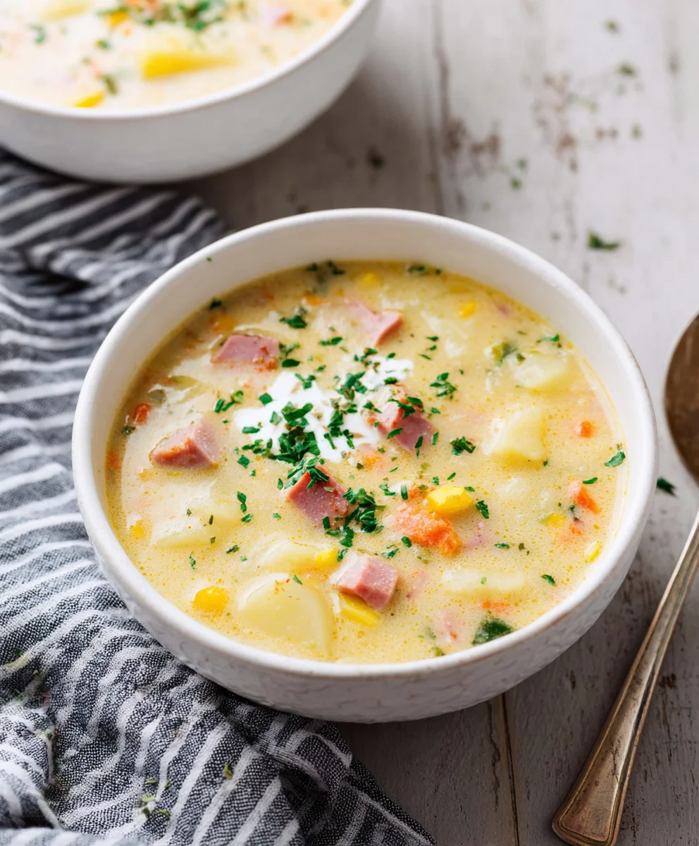 Hearty Beef-Beef Potato Beef Ham Soup Recipe