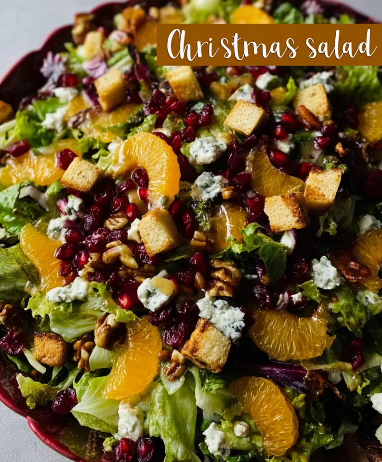 Festive Christmas Salad- Easy Holiday Recipe