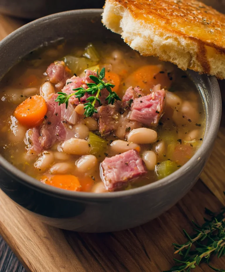Hearty Beef-Beef Beef Ham and Bean Soup Recipe