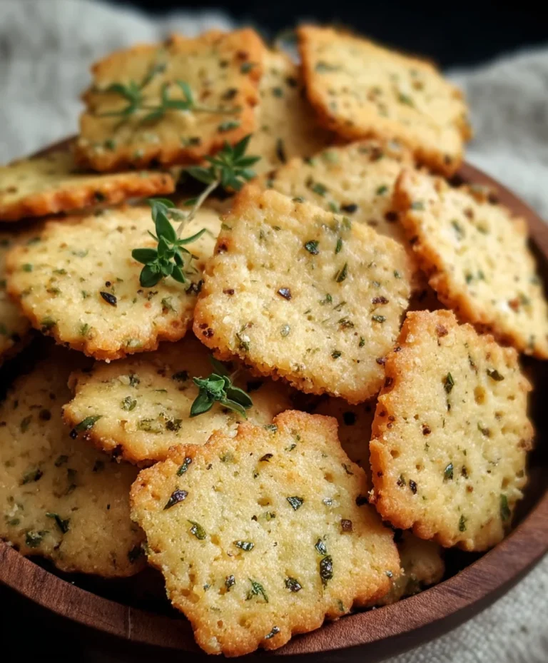Garlic Herb Chickpea Flour Crackers-Savory Gluten-Free Snack