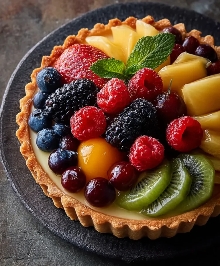 Easy Fruit Tart Recipe- Fresh & Delicious