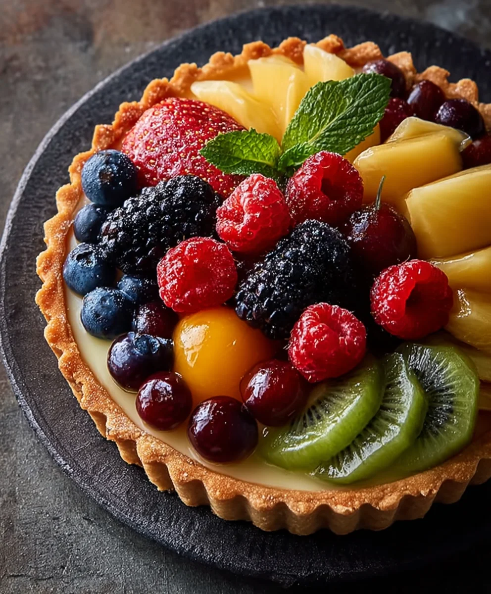 Easy Fruit Tart Recipe- Fresh & Delicious