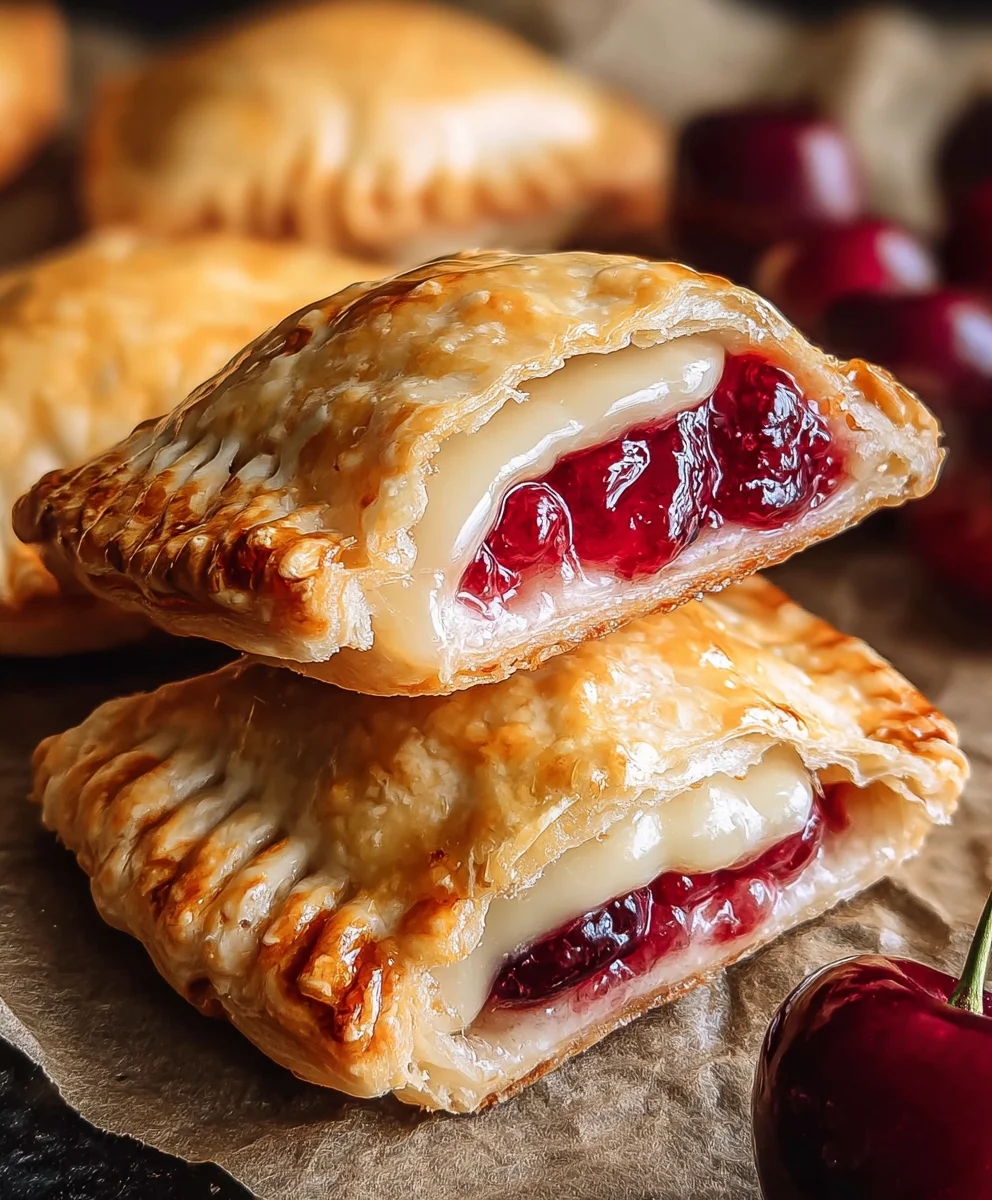 Cherry Cheesecake Hand Pies- Easy & Delicious Dessert