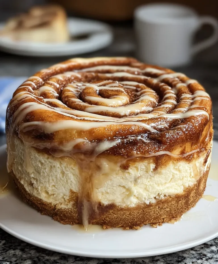 Cinnamon Roll Honeybun Cheesecake Bliss