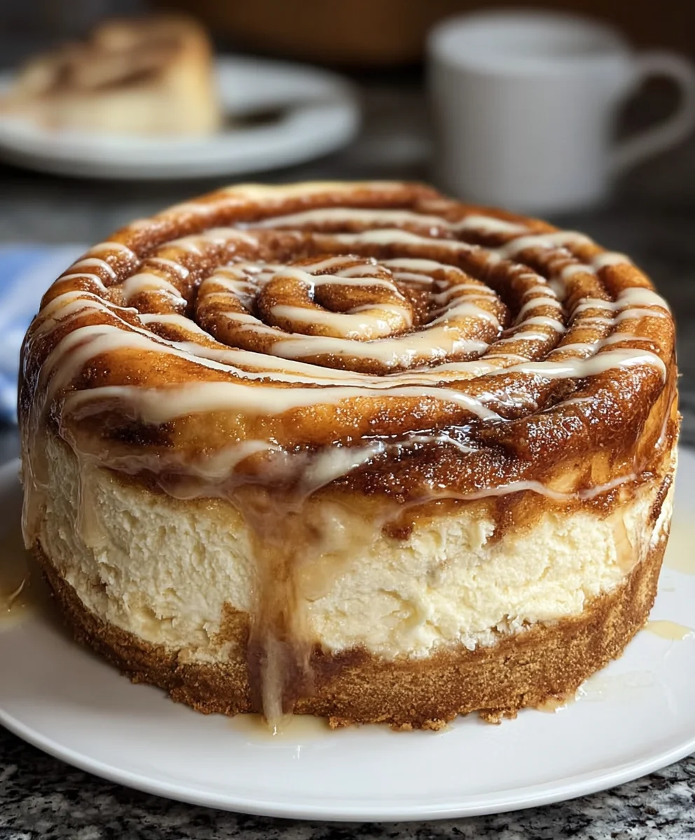 Cinnamon Roll Honeybun Cheesecake Bliss