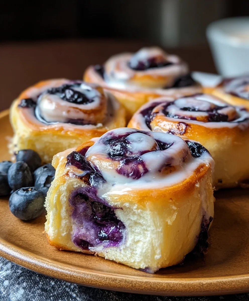 Blueberry Cheesecake Rolls-Easy Creamy Dessert
