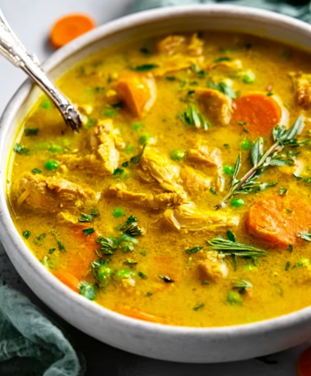 Healing Turmeric Chicken Soup - Anti-Inflammatory Recipe
